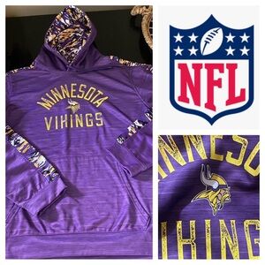 NFL Minnesota Vikings Purple and Gold Team Pullover